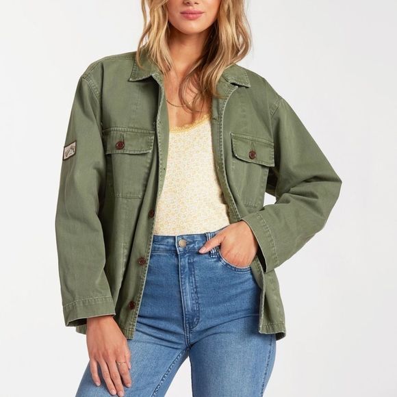 Billabong Jackets & Blazers - Billabong Cannon Military Jacket